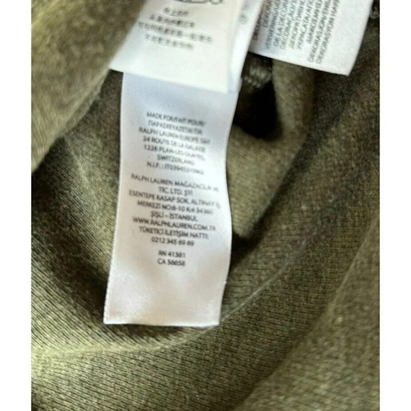 Polo Ralph Lauren Sweater Mens XL Pullover Green Purple Estate Rib Extra Large - Picture 5 of 5